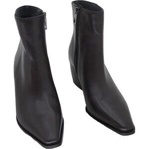 Franco Sarto Vivian Booties Castagno Brown Leather Ankle Boots Women's US 7.5M